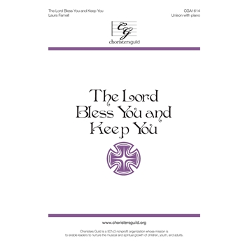 Lord Bless You and Keep You by Farnell Laura Numbers 26:24-26 for Unison and Piano