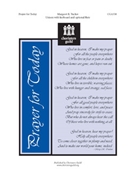 Prayer for Today by for Unison