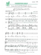 Praise The Lord Who Reigns Above by Lindh Jody for Unison