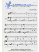 I Heard the Voice of Jesus Say by for Unison