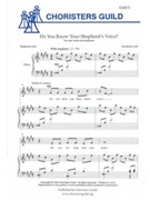 Do You Know Your Shepherd's Voice? by Lord Suzanne for 2-Part
