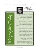 Prayer For Today by Tucker Margaret and K for SATB
