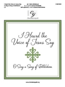 I Heard the Voice of Jesus Say - O sing a Song of Bethlehem by Kingsfold and Vaughan Williams - Moklebust Cathy - for Handbells 3-6 Octave