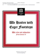 We Hasten With Eager Footsteps by Bach Johann Sebastian - Thompson Martha - for Handbells 5-6 Octave