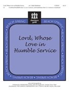 Lord Whose Love In Humble Service by - Moklebust Cathy - for Handbells 3-5 Octave