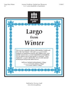 Largo From Winter by Vivaldi Antonio Lucio - Thompson Martha - for Handbells 2-3 Octave