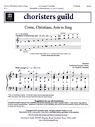 Come Christians Join To Sing by - Geschke Susan - for Handbells