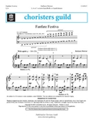 Fanfare Festiva by Werner Barbara for Handbells 3-5 Octave
