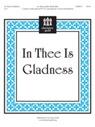In Thee Is Gladness by - Buckwalter Karen - for Handbells