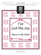 I've Got The Joy Down In My Heart by - Stephenson Valerie - for Handbells