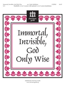 Immortal Invisible God Only Wise by - Moklebust Cathy - for Handbells
