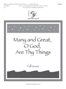 Many And Great O God Are Thy Things by - Hopson Hal H - for Full Score