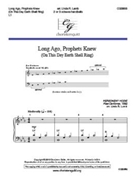 Long Ago Prophets Knew by - Lamb Linda R. - for Handbells 2-3 Octave