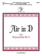 Air in D by Bach Johann Sebastian - Mathis William H. - for Handbells 3-6 Octave