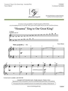 Hosanna Sing to Our Great King by Manor Trevor for Handbells 3 Octave