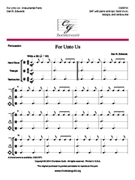 For Unto Us by Edwards Dan R for Percussion Flut