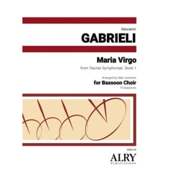 Maria Virgo from 'Sacrae Symphoniae', Book 1 for 10 Bassoons
