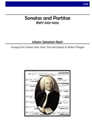Sonatas and Partitas for Clarinet Solo Duet Trio and Quartet by Bach Johann Sebastian - Wingert Robert - for