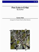 First Suite in E-flat Opus 28 No1 by Holst Gustav - Johnston Matt - for Clarinet Nonet ((Eb 5 Bb alto OR Basset horn bass contra-alto OR contrabass OR string bass))