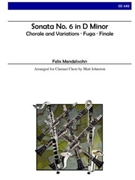 Sonata No. 6 in D Minor for Clarinet Choir by Mendelssohn Felix - Johnston Matt - for