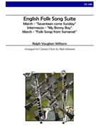 English Folk Song Suite by Vaughan Williams Ralph - Johnston Matt - for Clarinet Octet ((Eb 4 Bb alto OR Basset horn bass contra-alto OR contrabass OR string bass) (OPTIONAL perc))