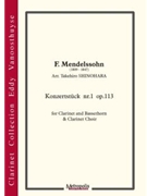 Konzertstück nr. 1 for Clarinet Choir by Mendelssohn Felix - Shinohara Takehiro - for