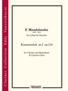 Konzertstück nr. 2 for Clarinet Choir by Mendelssohn Felix - De Doncker Johan - for
