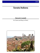 Sonata Italiana for Clarinet and Harp by Locatelli Giancarlo for