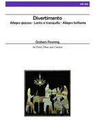 Divertimento for flute oboe and clarinet by Powning Graham for Fl Ob Cl