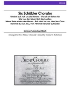 Six Schubler Chorales (2 Fl/Ob/Cl) by Bach Johann Sebastian - Robertson Donna N. - for