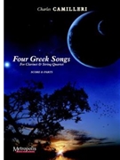 4 Greek Songs for Clarinet and String Quartet by Camilleri Charles for