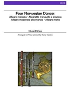 4 Norwegian Dances by Grieg Edvard - Stanton Harry - for Woodwind Quintet