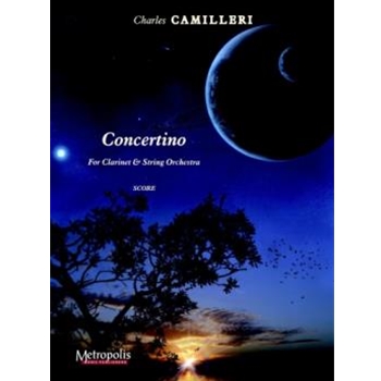 Concertino for Clarinet and String Orchestra (Score and Parts 6/6/4/3/2)