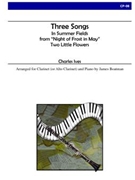 Three Songs (Clarinet and Piano) by Ives Charles - Boatman James - for