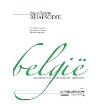 Rhapsodie for Clarinet and Piano