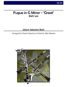 Fugue in G minor ’Great’ by Bach Johann Sebastian - Johnston Matt - for Clarinet Quartet