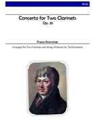 Concerto for Two Clarinets and Strings op. 35 by Krommer Franz - Kerstetter Tod - for