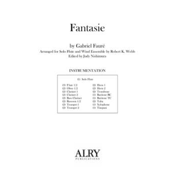 Fantasie for Flute and Wind Ensemble (Full Score ONLY)