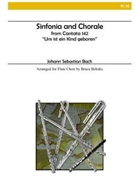 Sinfonia & Chorale by Bach Johann Sebastian - Behnke Bruce - for Flute Octet