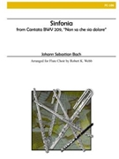 Sinfonia From Non Sa Che Sia Dolore by Bach Johann Sebastian - Webb Robert K. - for Flute Choir