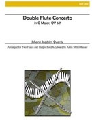 Double Flute Concerto in G Major (Two Flutes and Piano) by Quantz Johann Joachim - Rieder Anita Miller - for