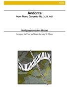 Andante from Piano Concerto No. 21 by Mozart Wolfgang Amadeus - Moore Judy W. - for