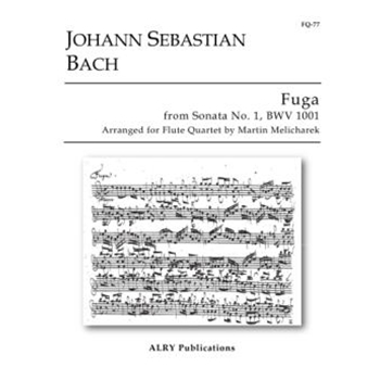 Fuga from Sonata No. 1, BWV 1001 for Flute Quartet