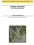 Adagio Cantabile from Sonata Pathetique by Beethoven Ludwig van - Maddox Robert - for Flute Quartet