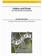 Voliere and Finale from The Carnival of the Animals by Saint-Saens Camille - Johnston Matt - for Flute Quartet w/ Piano