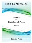 Sonata For Piccolo Opus 61 by La Montaine J for Piccolo and Piano