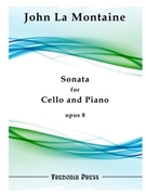 Sonata Opus 8 by La Montaine John for Cello Piano