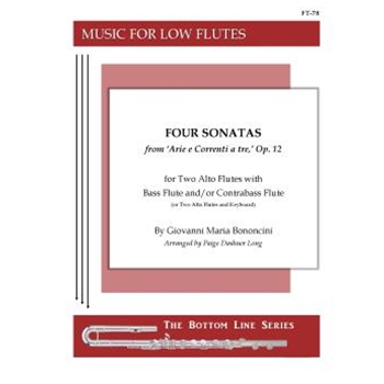Four Sonatas, Op. 12 for Two Alto Flutes and Bass Flute
