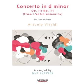 Concerto in d minor, Op. 3 No. 11 for Guitar Duet