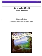 Serenade Fourth Movement Quintet by Brahms Johannes - Popkin Mark A. - for